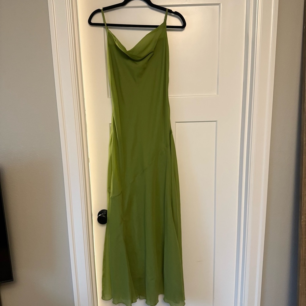 Abercrombie & Fitch Elegant Green Slip Dress - Picture 2 of 4